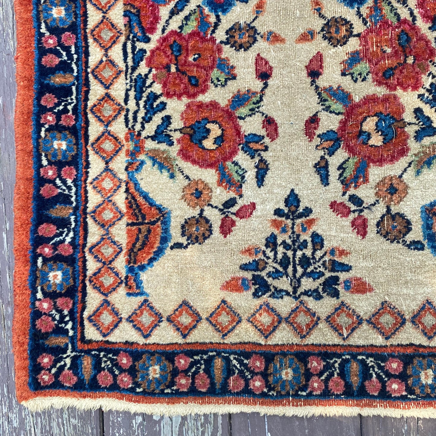 Vintage Rug, 3' 4 x 5' Beige