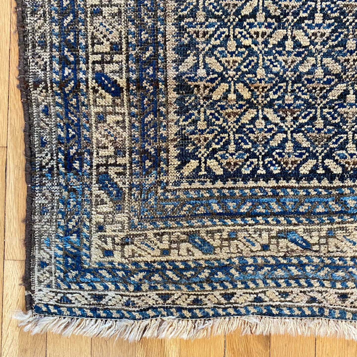Antique Rug, 2' 7 x 4' 3 Blue - Jessie's Oriental Rugs