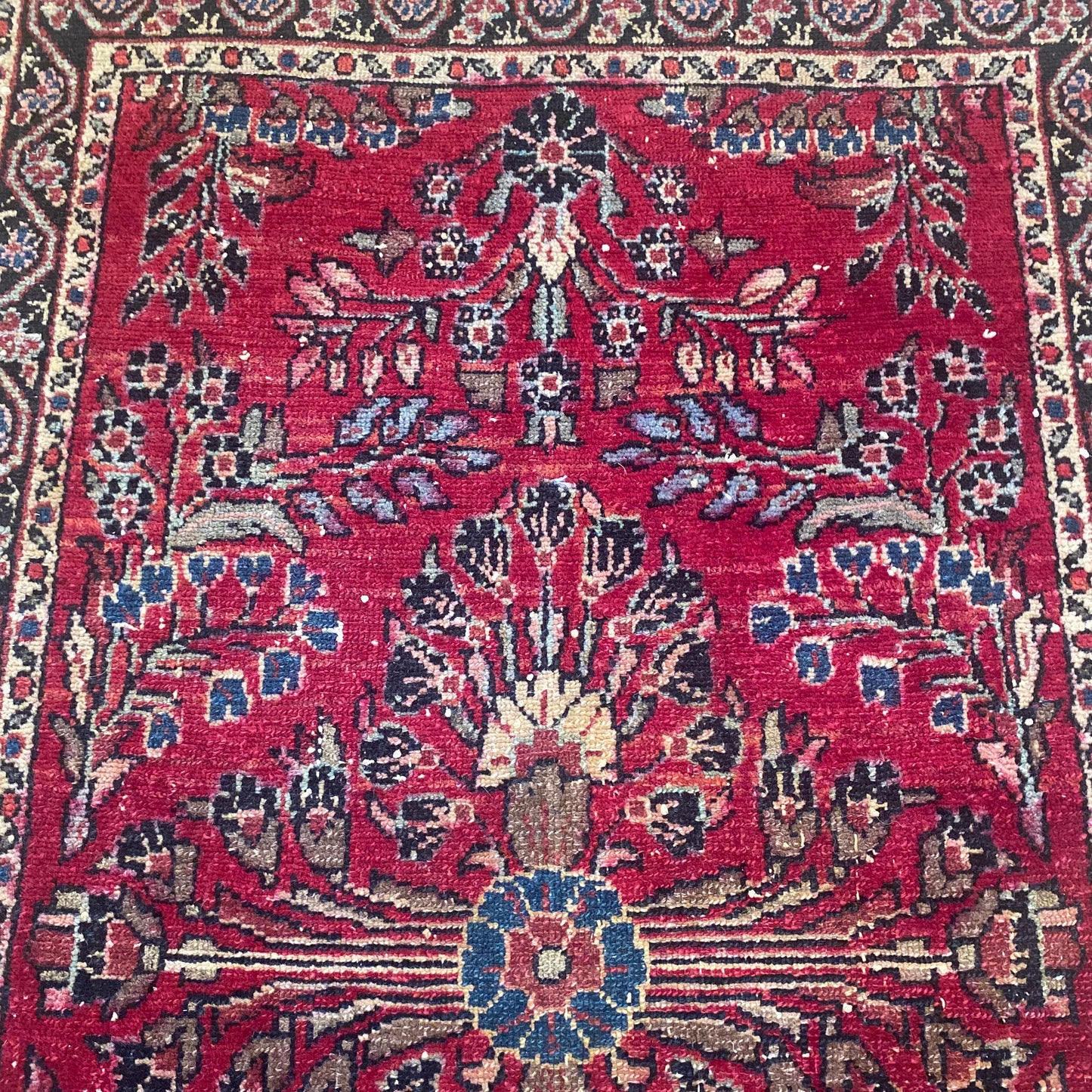 Vintage Rug, 2' 8 x 4' 2 Red