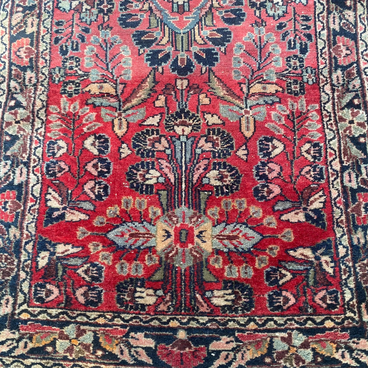 Vintage Rug, 2' 6 x 4' 11 Red