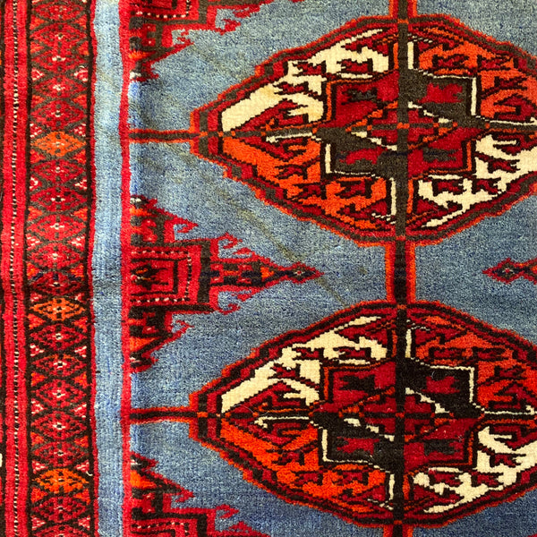 Vintage Rug, 3' x 4' Blue