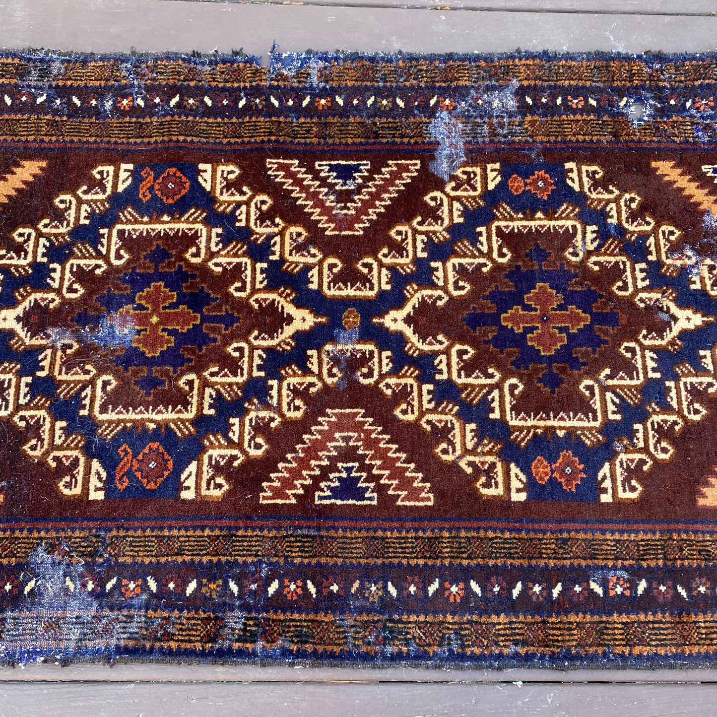 Vintage Rug, 3' x 5' 3 Brown