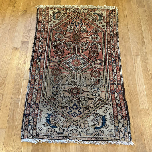 Vintage Rug, 2' 4 x 3' 8 Red