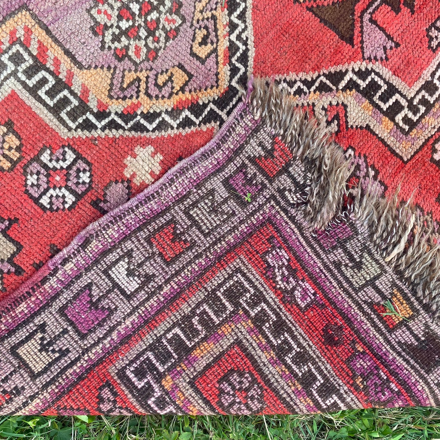 Vintage Rug, 3' 5 x 6' Red
