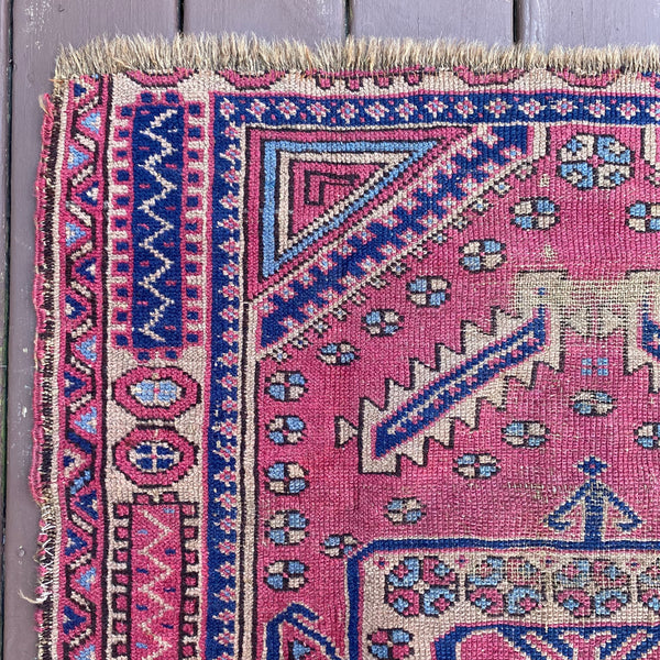 Vintage Rug, 3' 1 x 3' 10 Purple