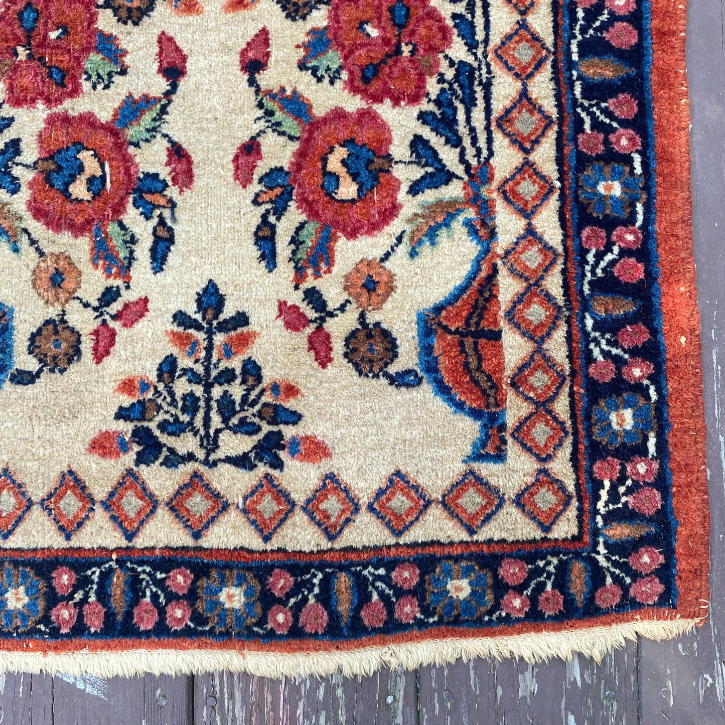 Vintage Rug, 3' 4 x 5' Beige