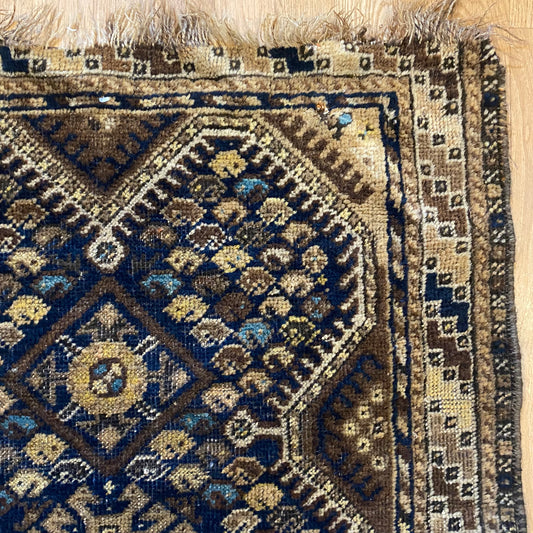 Vintage Rug, 2' 7 x 3' 11 Blue