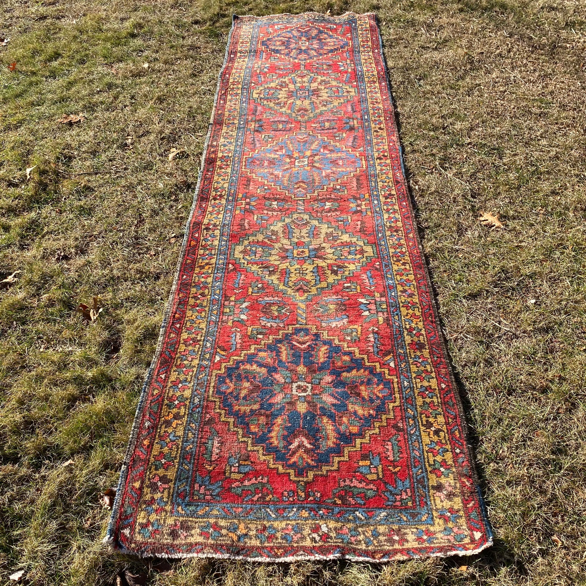 Persian Rug Runner, 2' 11 x 10' 10 Red Vintage - Jessie's Oriental Rugs