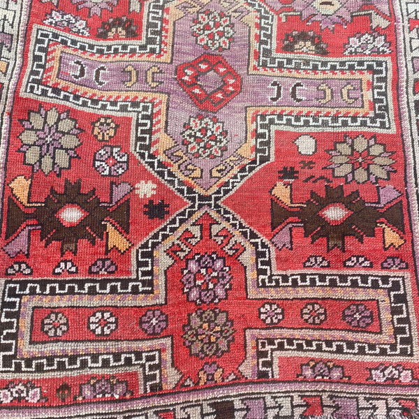 Vintage Rug, 3' 5 x 6' Red