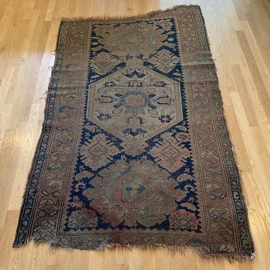 Vintage Rug, 3' 7 x 6' 1 Blue - Jessie's Oriental Rugs