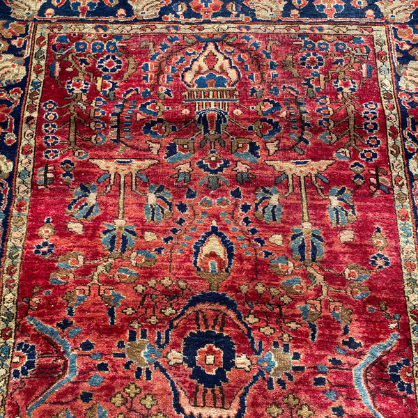 Vintage Rug, 3' 4 x 5' 2 Pink