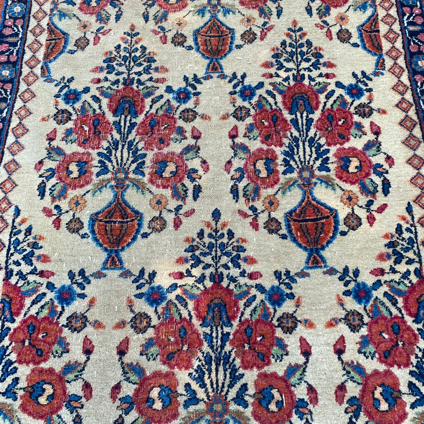 Vintage Rug, 3' 4 x 5' Beige