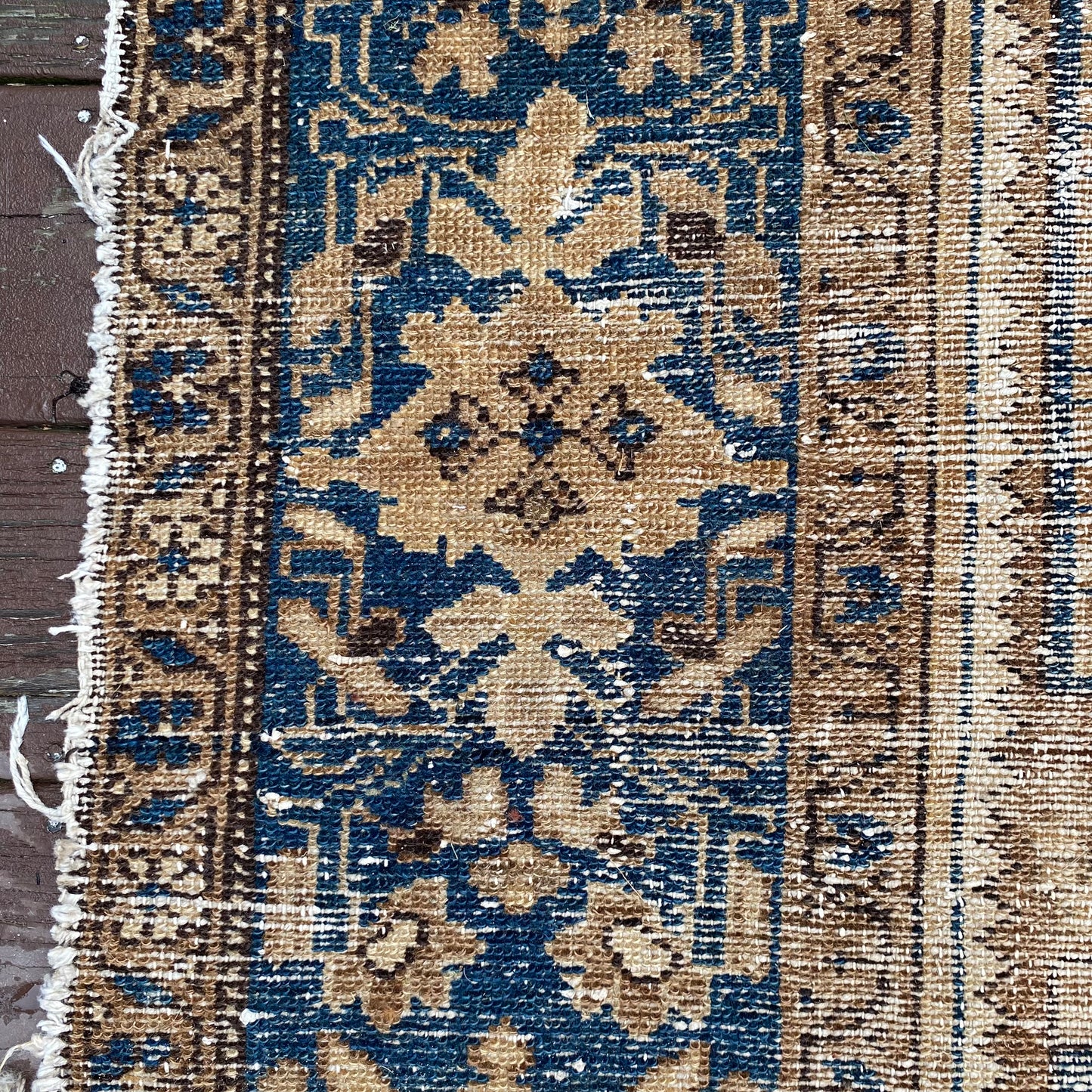 Vintage Rug, 4' 4 x 6' 8 Blue