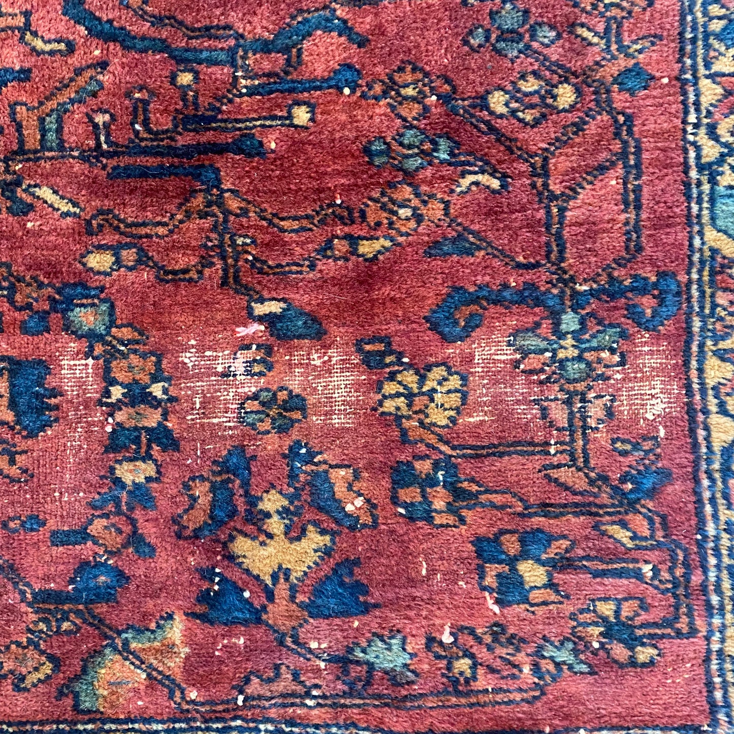 Vintage Rug, 4' 11 x 6' 4 Magenta