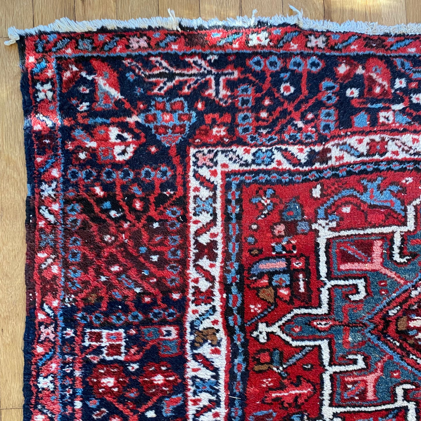 Vintage Rug, 3' 7 x 5' Red