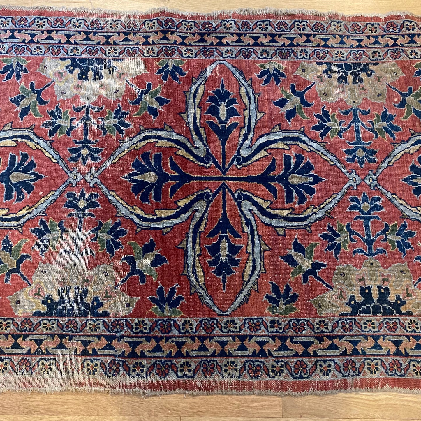 Vintage Rug, 3' 4 x 5' 6 Pink