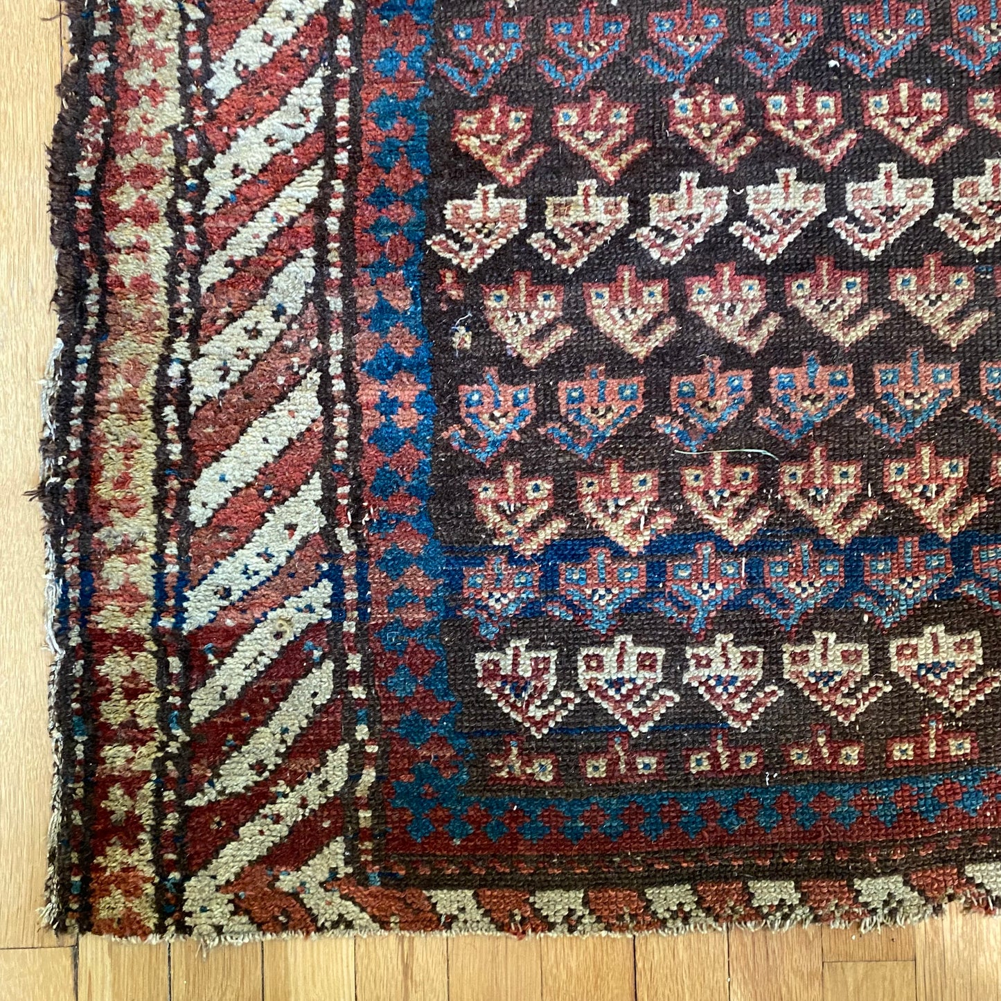 Vintage Rug, 3’ 2 X 6’ 11 Brown