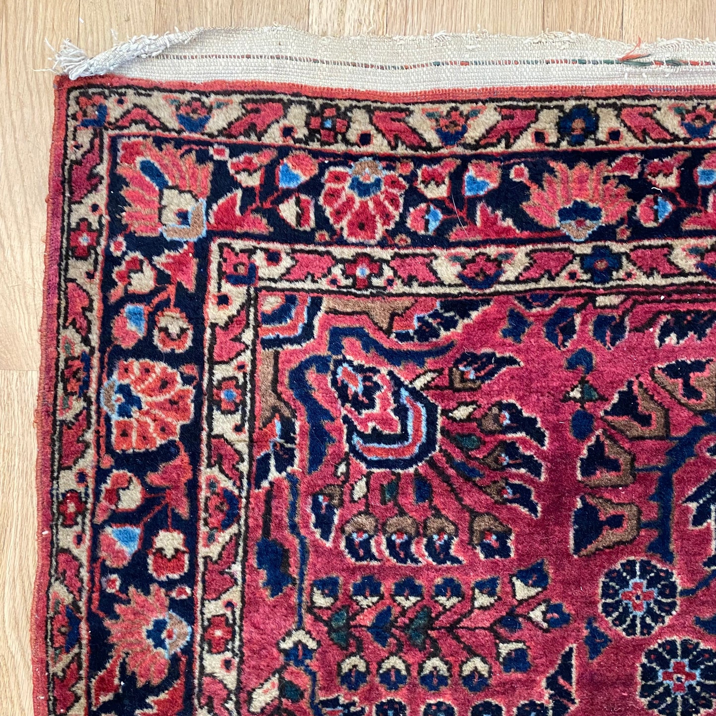 Vintage Rug, 3' 5 x 5' 4 Pink