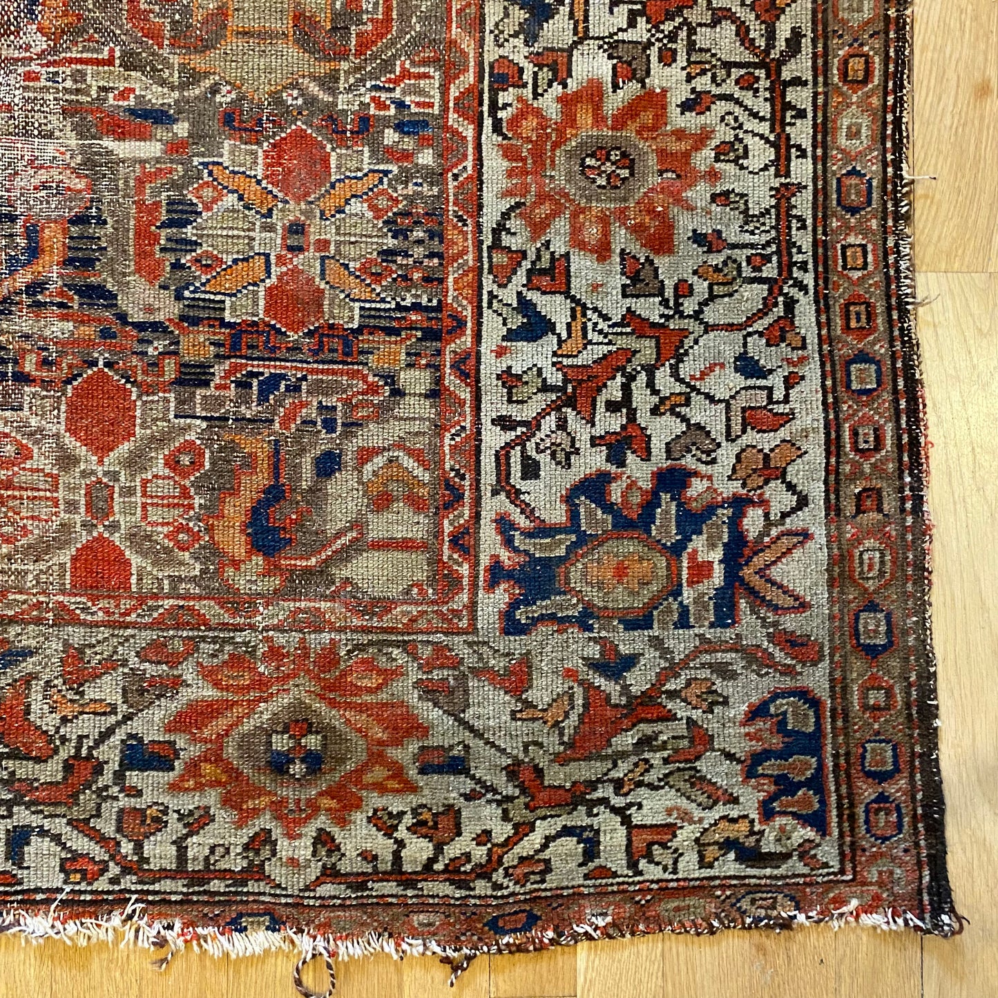 Vintage Rug, 4' 4 x 6' Brown