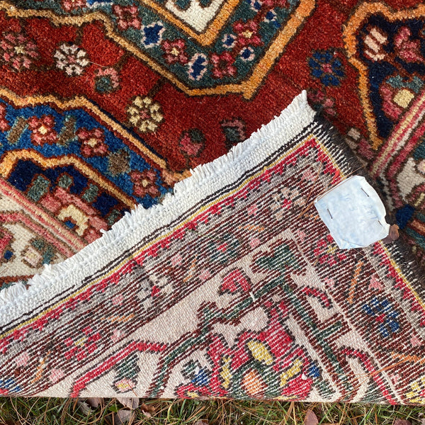 Vintage Rug, 5' 4 x 10' 5 Red