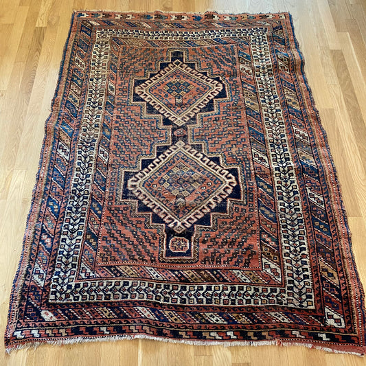 Vintage Rug, 3' 10 x 5' 2 Red