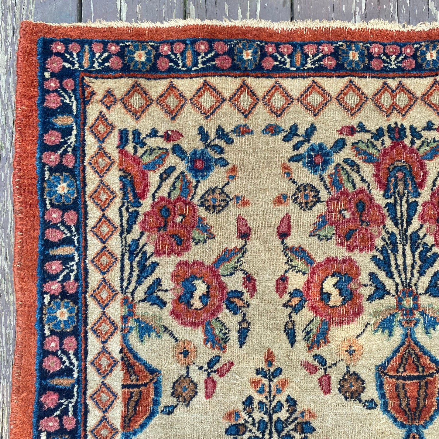 Vintage Rug, 3' 4 x 5' Beige