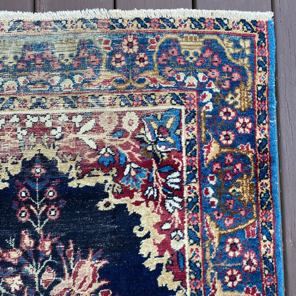 Vintage Rug, 2' 11 x 4' 1 Blue