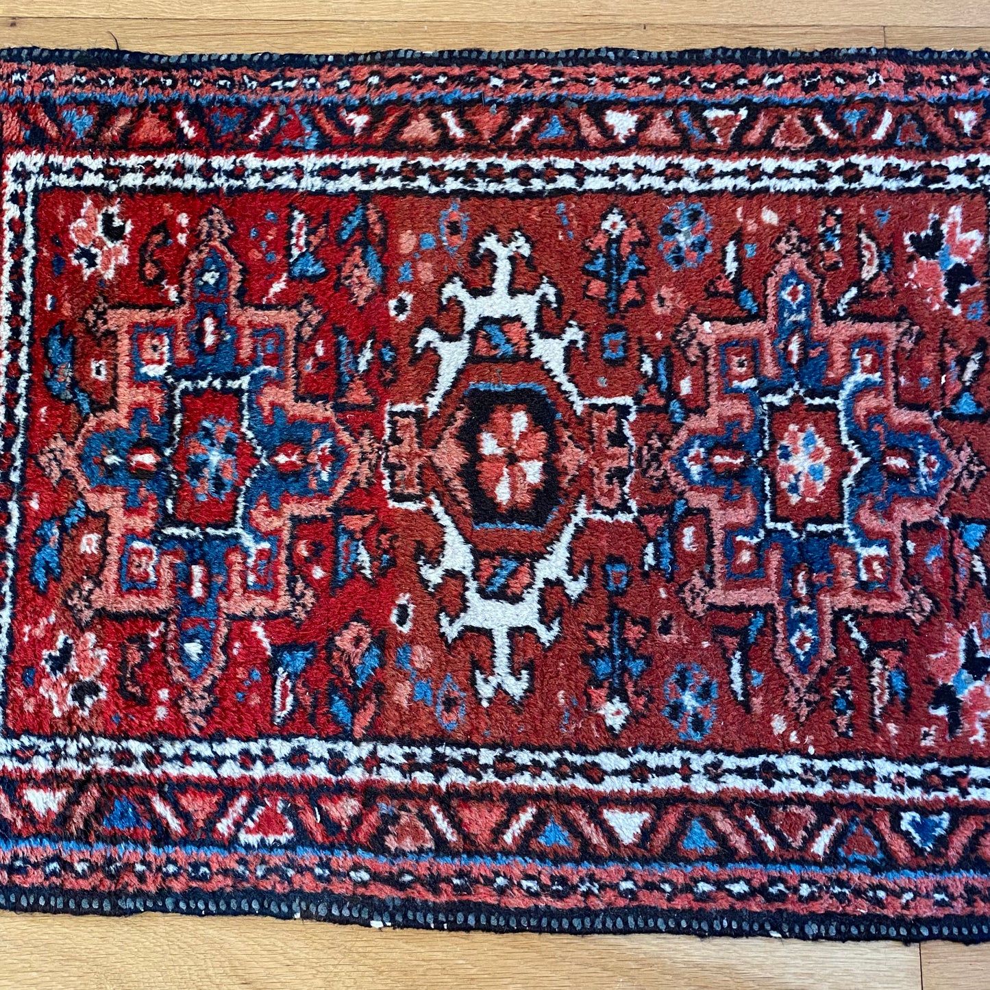 Vintage Rug, 2' 1 x 3' Red