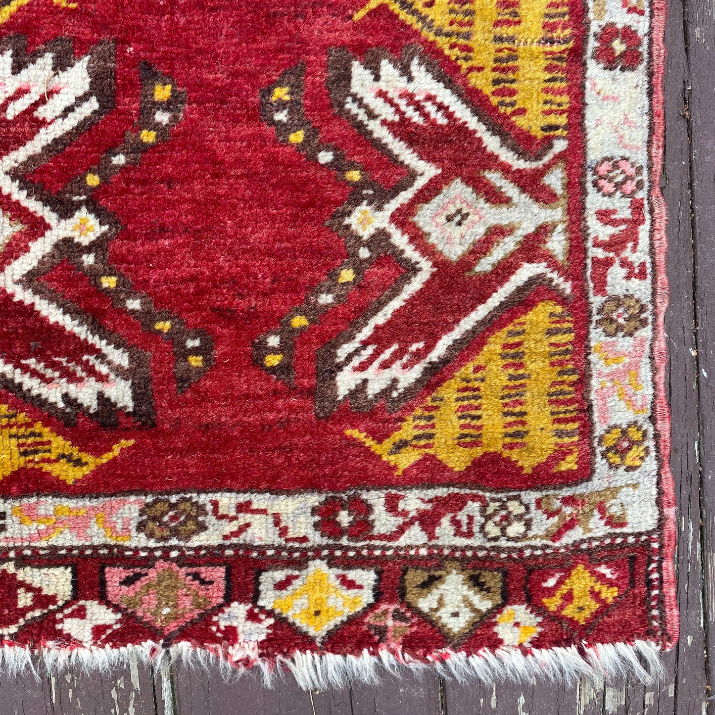 Vintage Rug, 1' 8 x 3' 4 Red