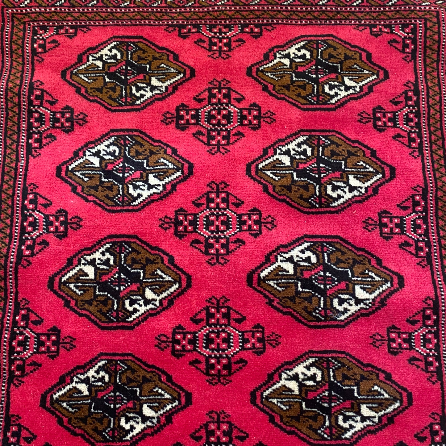Vintage Rug, 3' 4 x 4' 11 Red