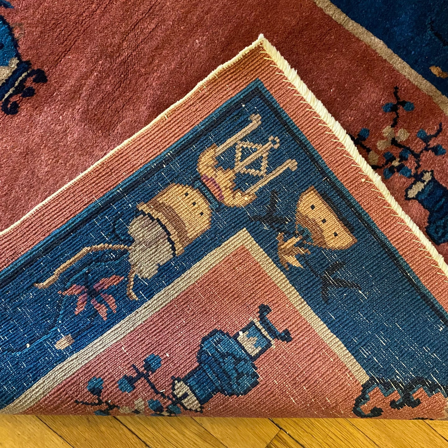 Chinese Rug, 3' 2 x 5' 9 Vintage Magenta