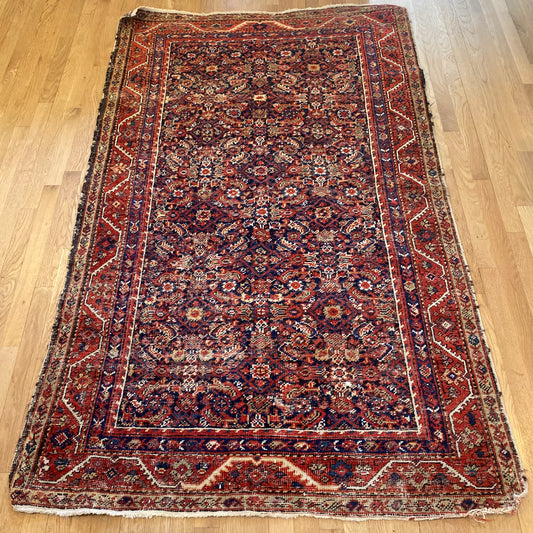 Vintage Rug, 4' 1 x 6' 8 Blue