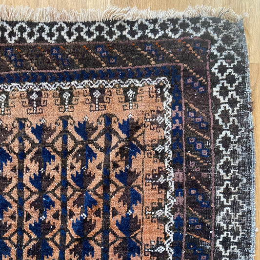 Antique Rug, 3' 7 x 6' 9 Brown