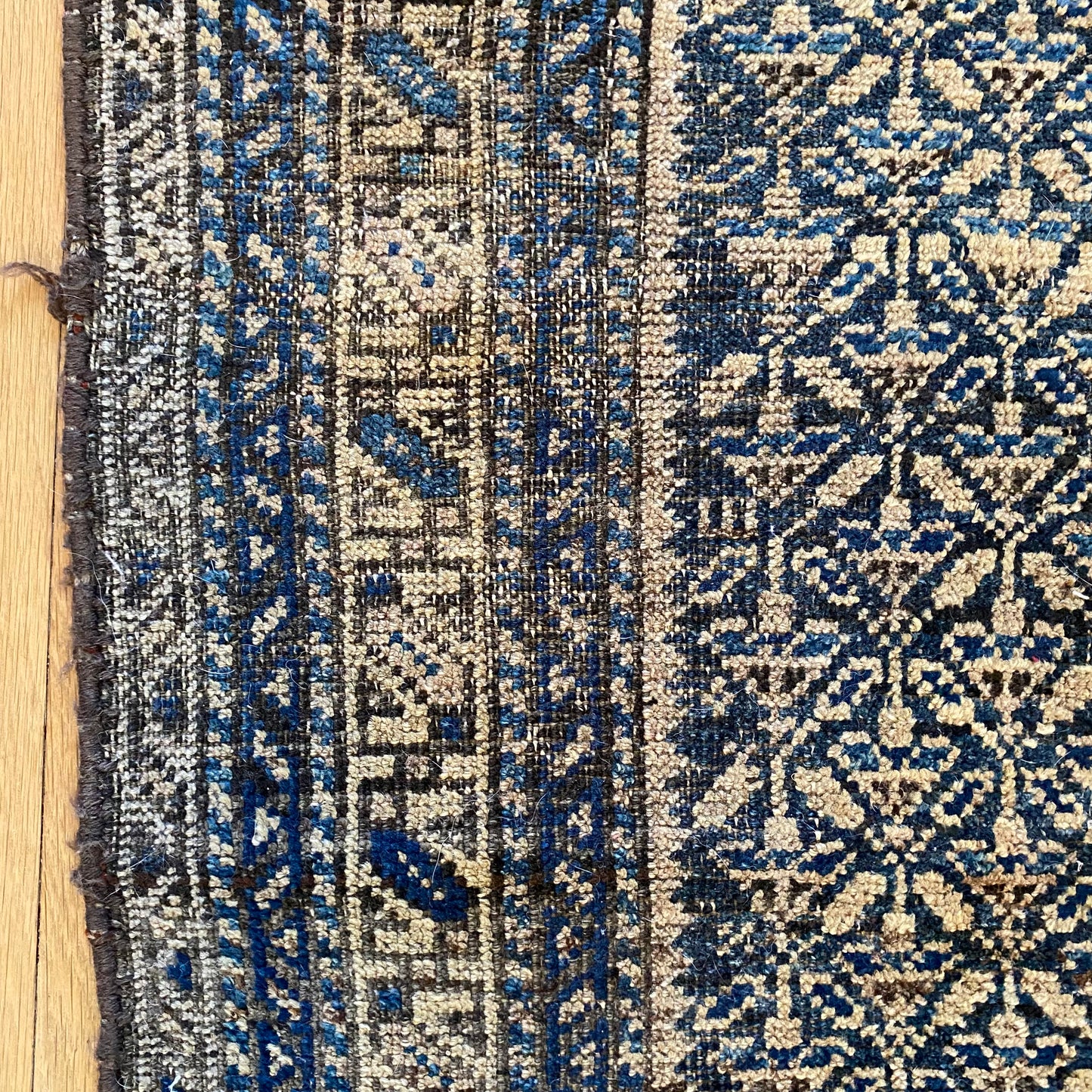 Antique Rug, 2' 7 x 4' 3 Blue - Jessie's Oriental Rugs