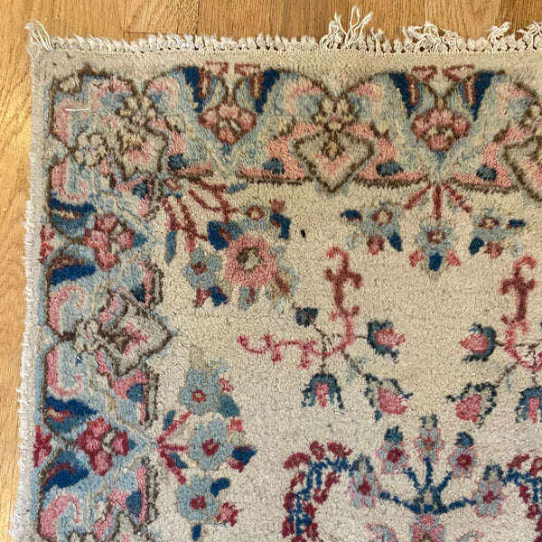 Vintage Rug, 1' 11 x 3' Cream