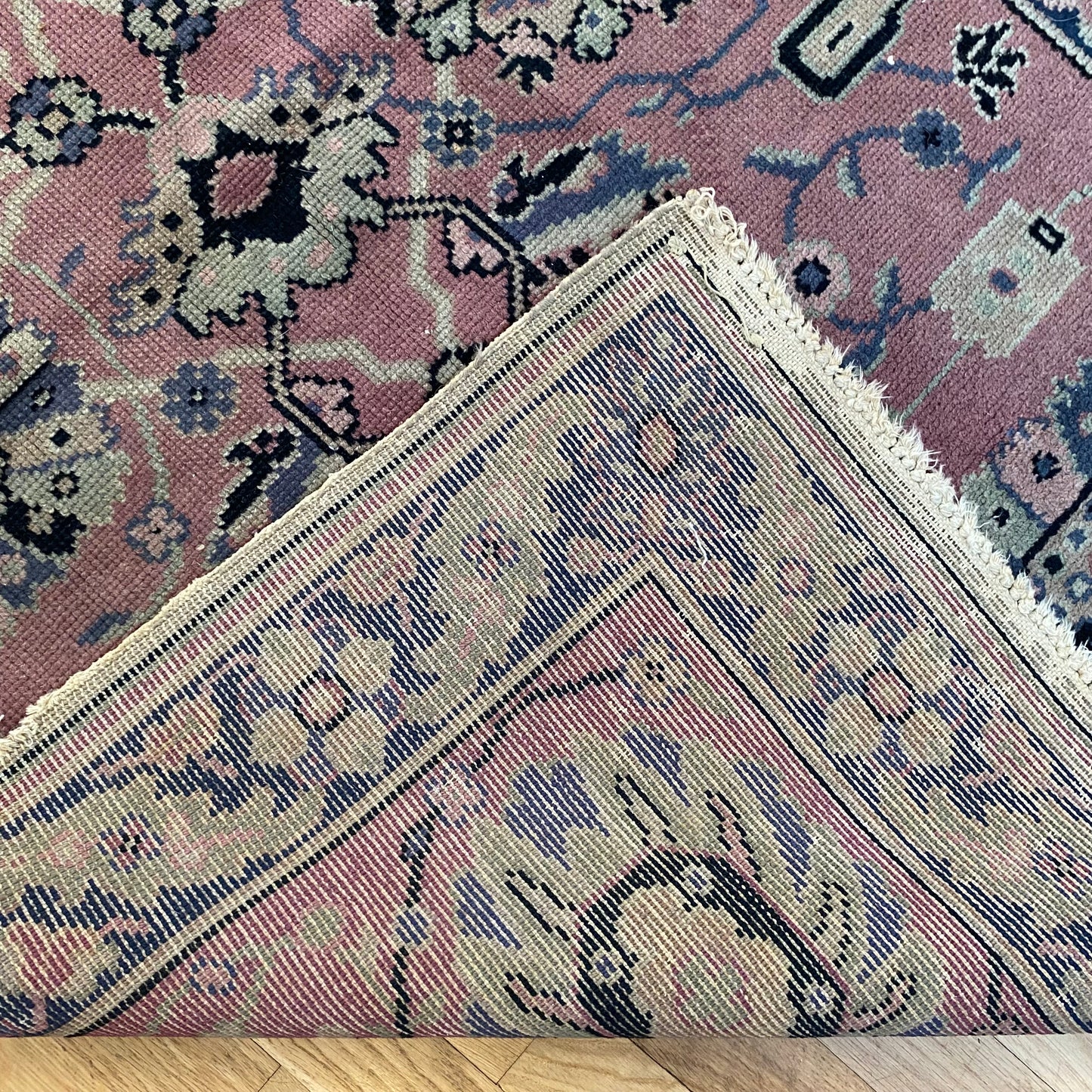Vintage Rug, 3' 2 x 4' 11 Dark Rose
