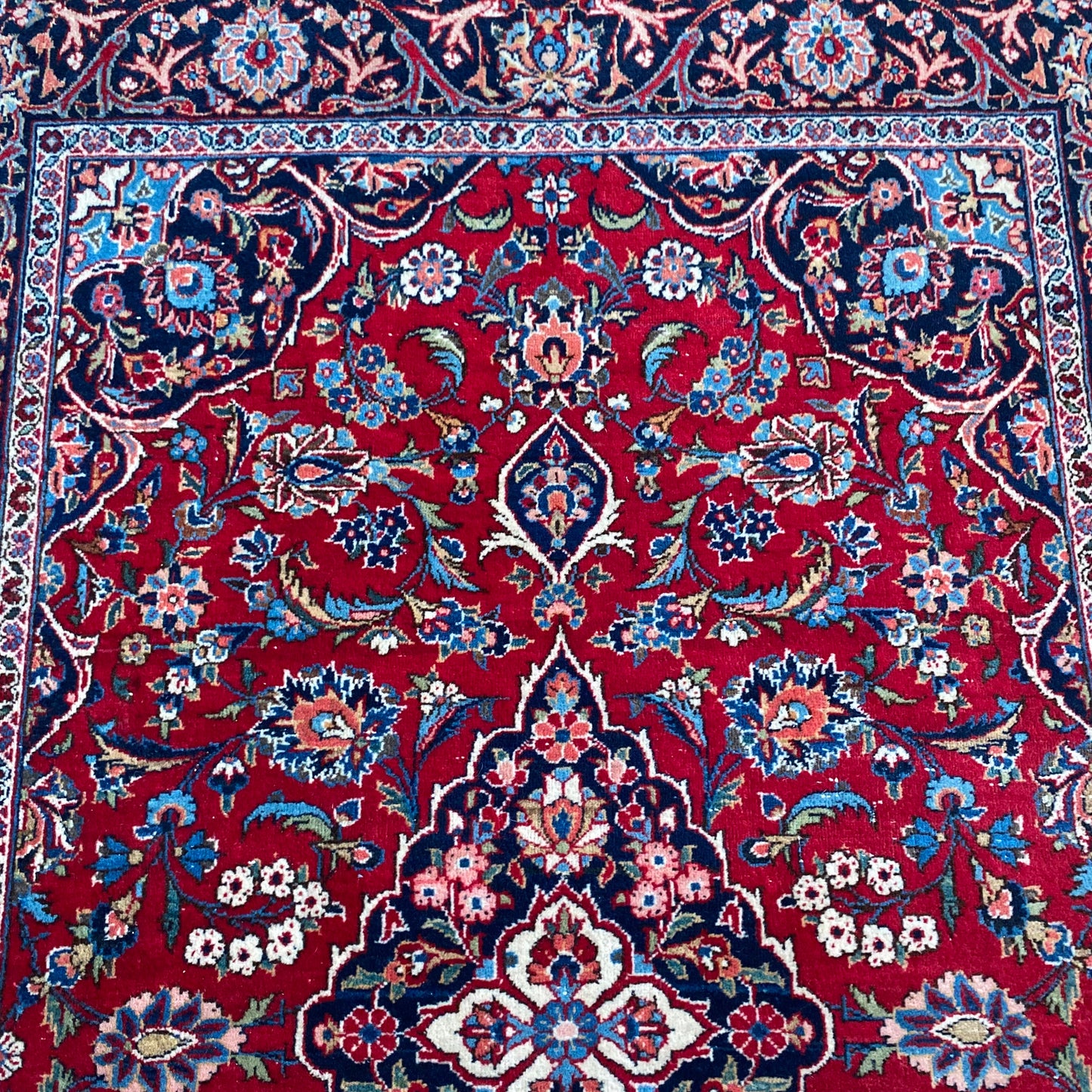 Vintage Rug, 3' 6 x 5' 2 Red