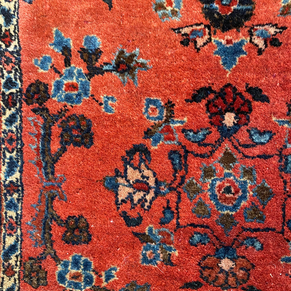 Vintage Rug, 2' x 2' 6 Pink