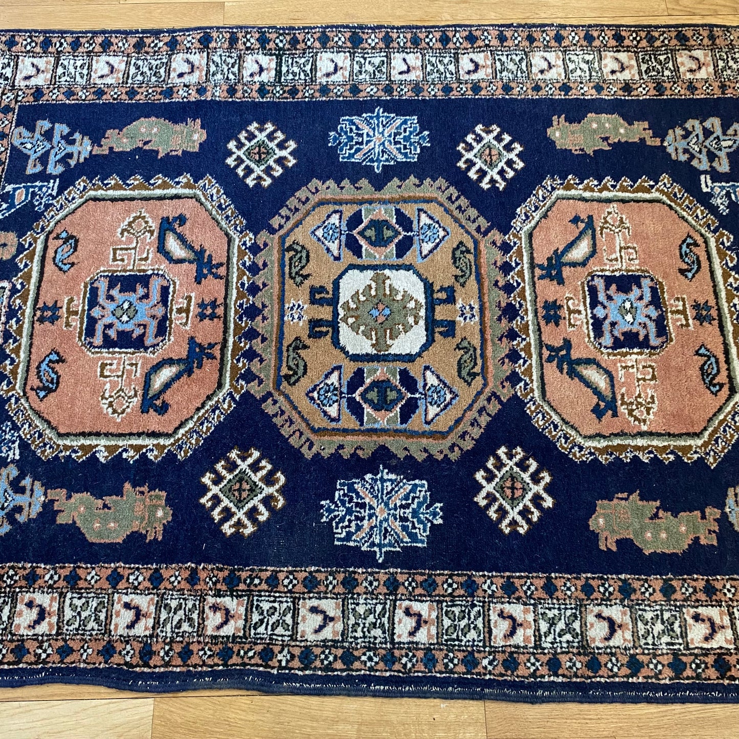 Persian Meshkin, 3' 9 x 5' 4 Blue