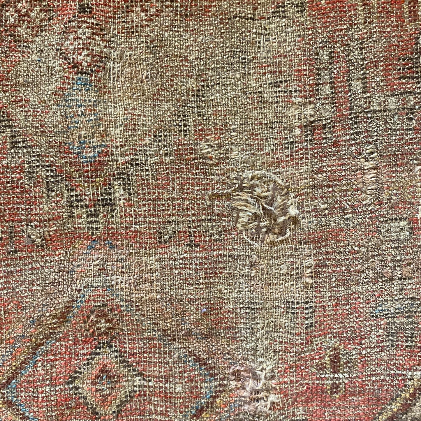 Antique Rug, 3' 9 x 4' 9 Red