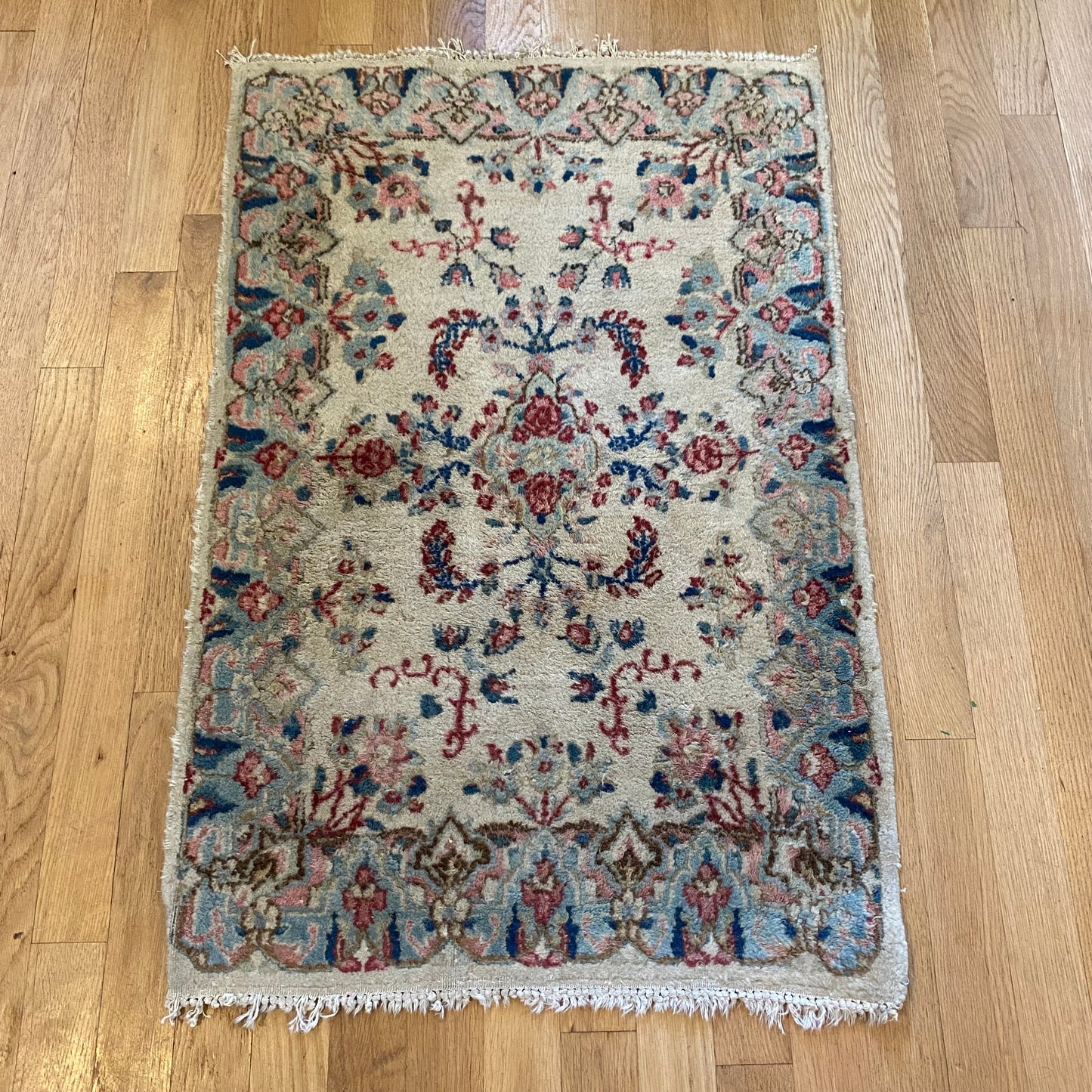 Vintage Rug, 1' 11 x 3' Cream