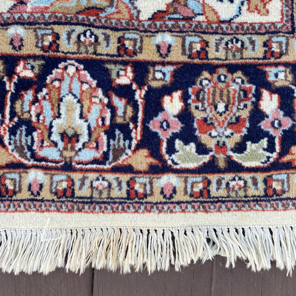 Vintage Rug, 4' 1 x 7' 6 Cream