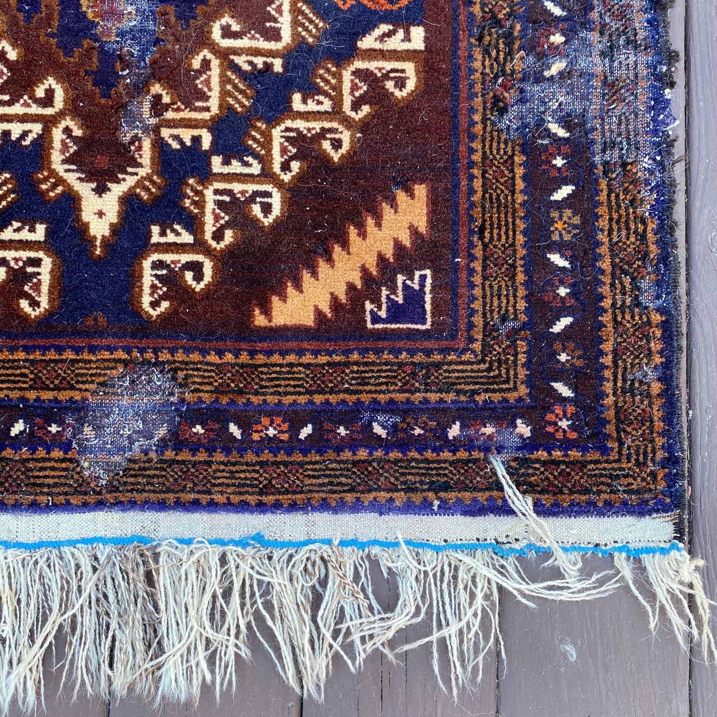 Vintage Rug, 3' x 5' 3 Brown