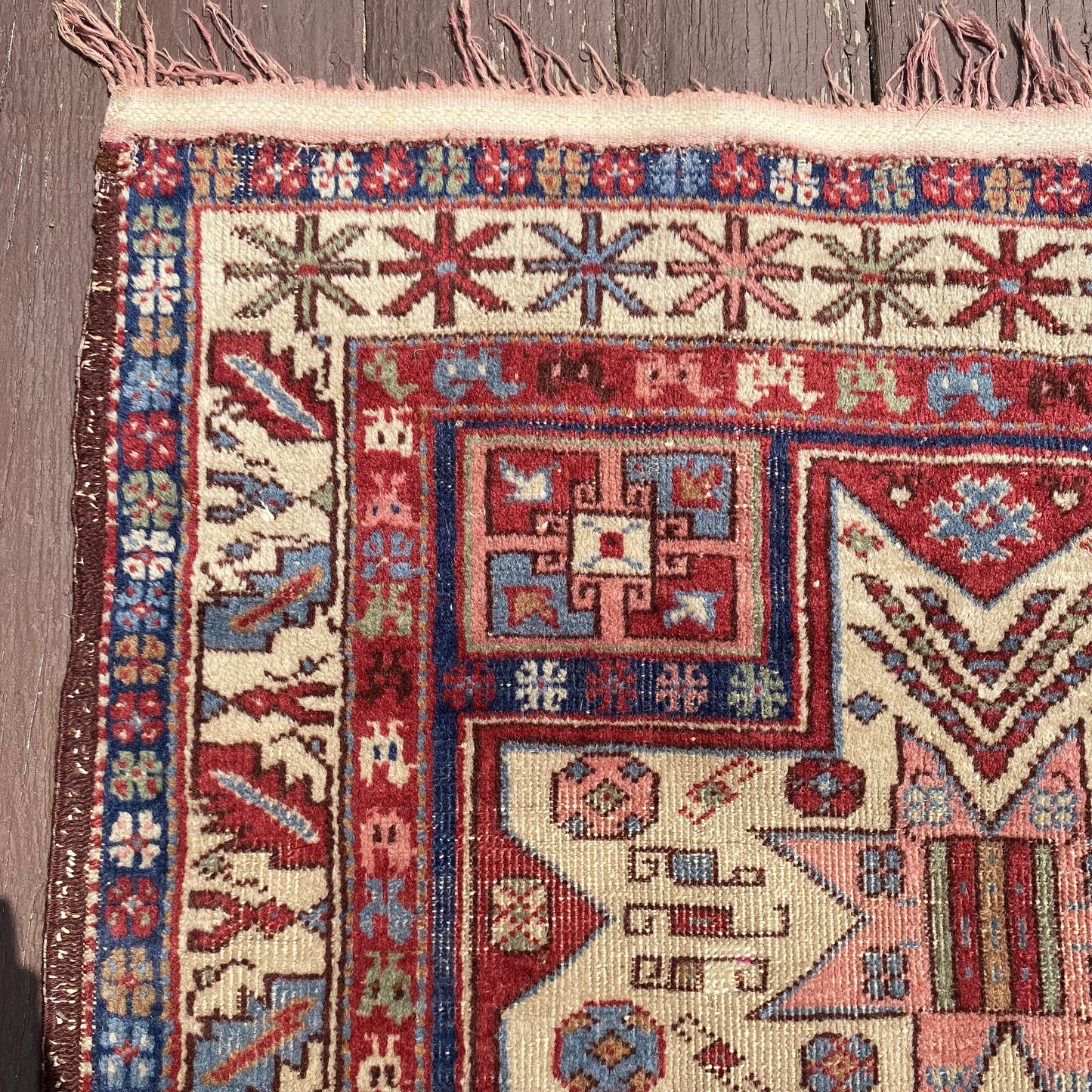 Vintage Rug, 3' 3 x 6' 10 Red