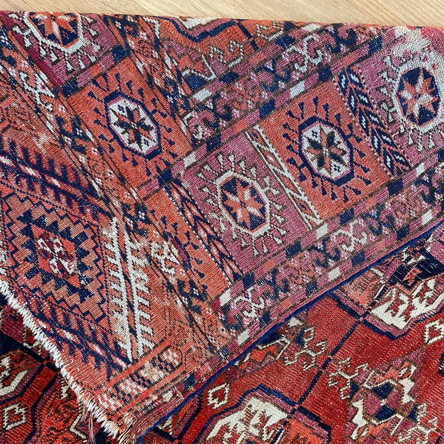 Vintage Rug, 3' 9 x 4' 4 Red