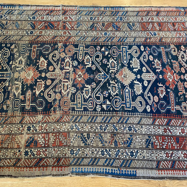 Vintage Rug, 4' 2 x 6' 1 Blue