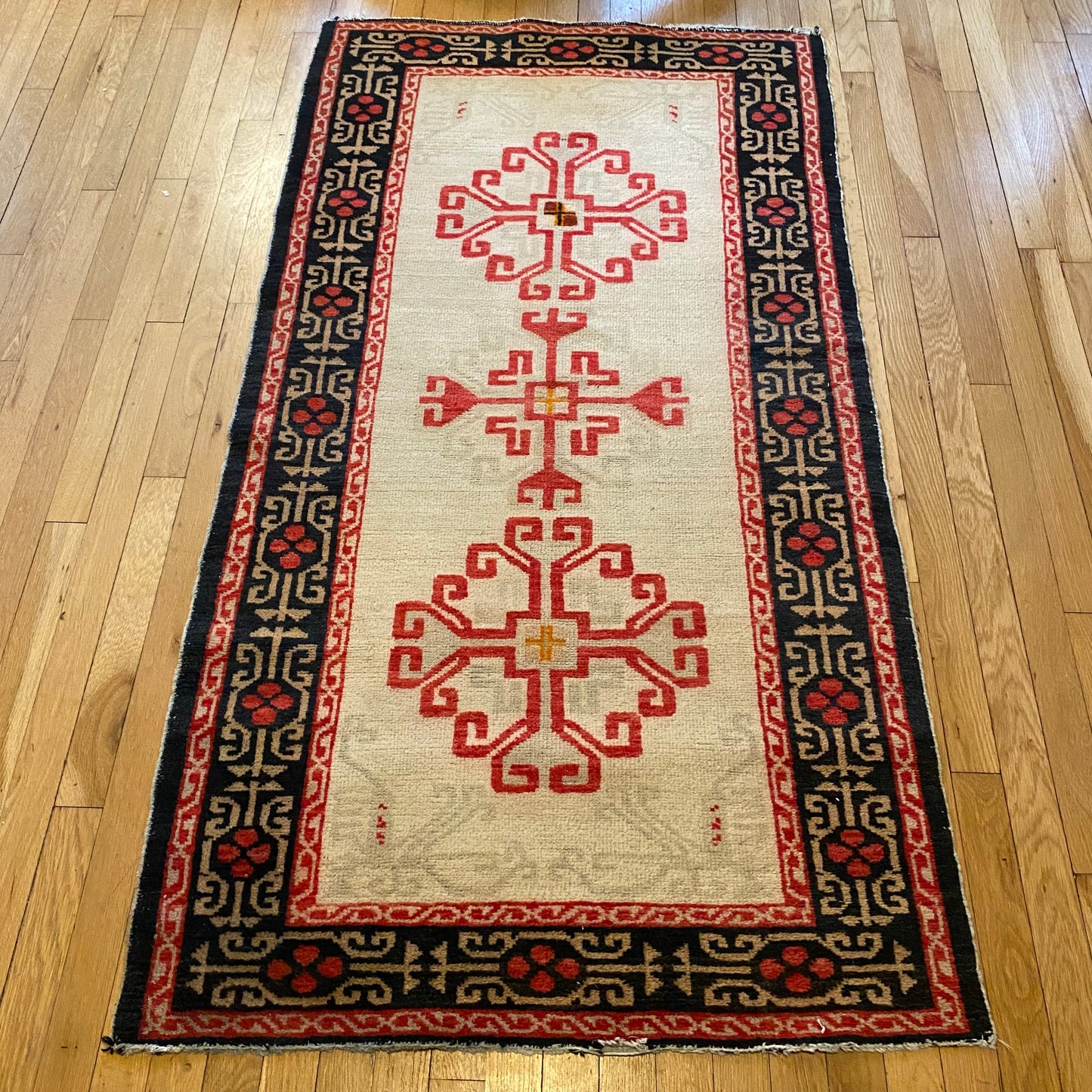 Vintage Tibet Rug, 3' 1 x 5' 9 Cream