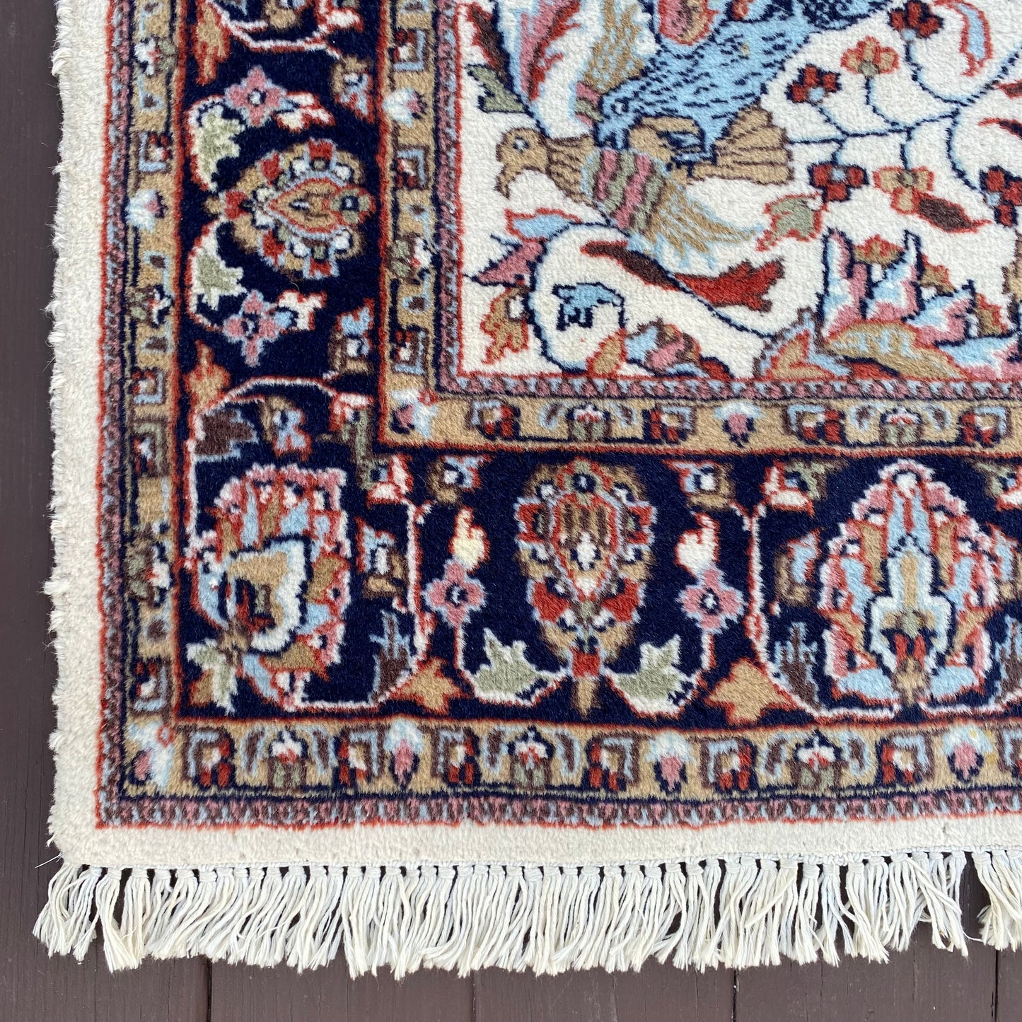 Vintage Rug, 4' 1 x 7' 6 Cream
