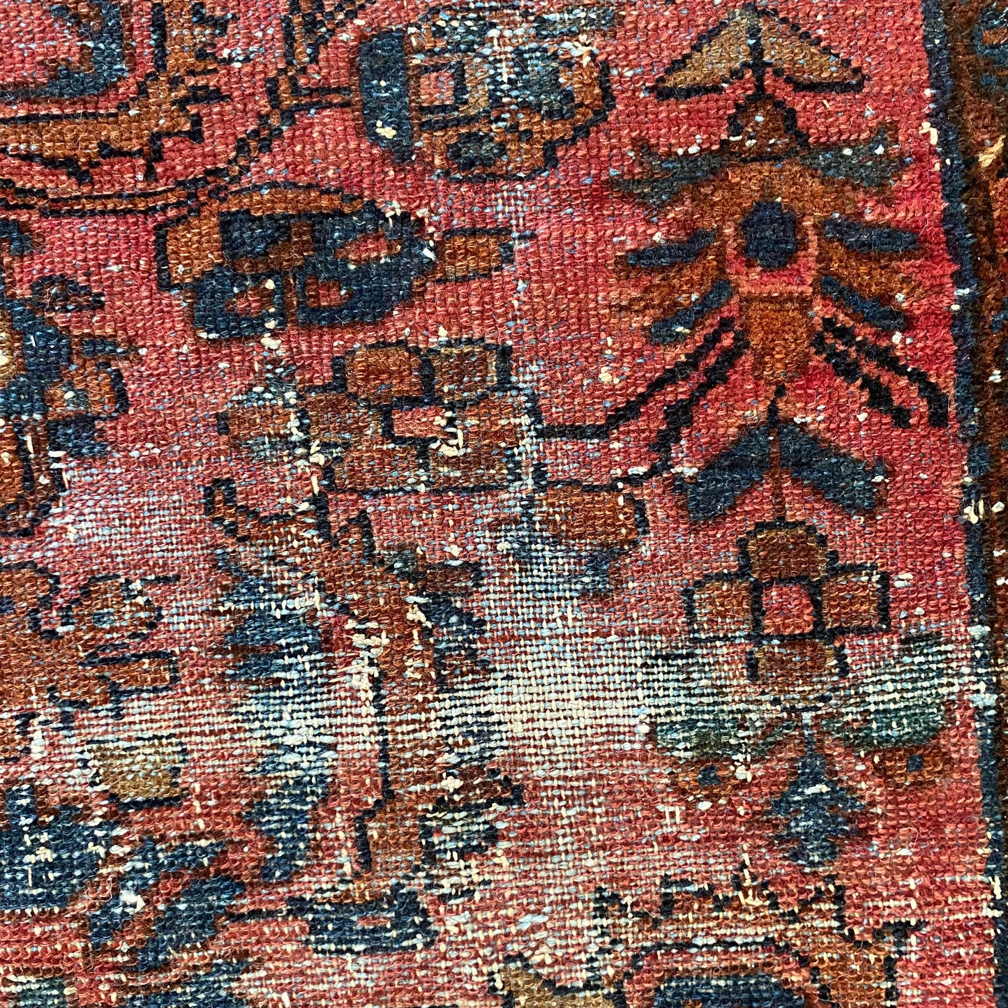 Vintage Rug, 3' 8 x 6' 4 Rose
