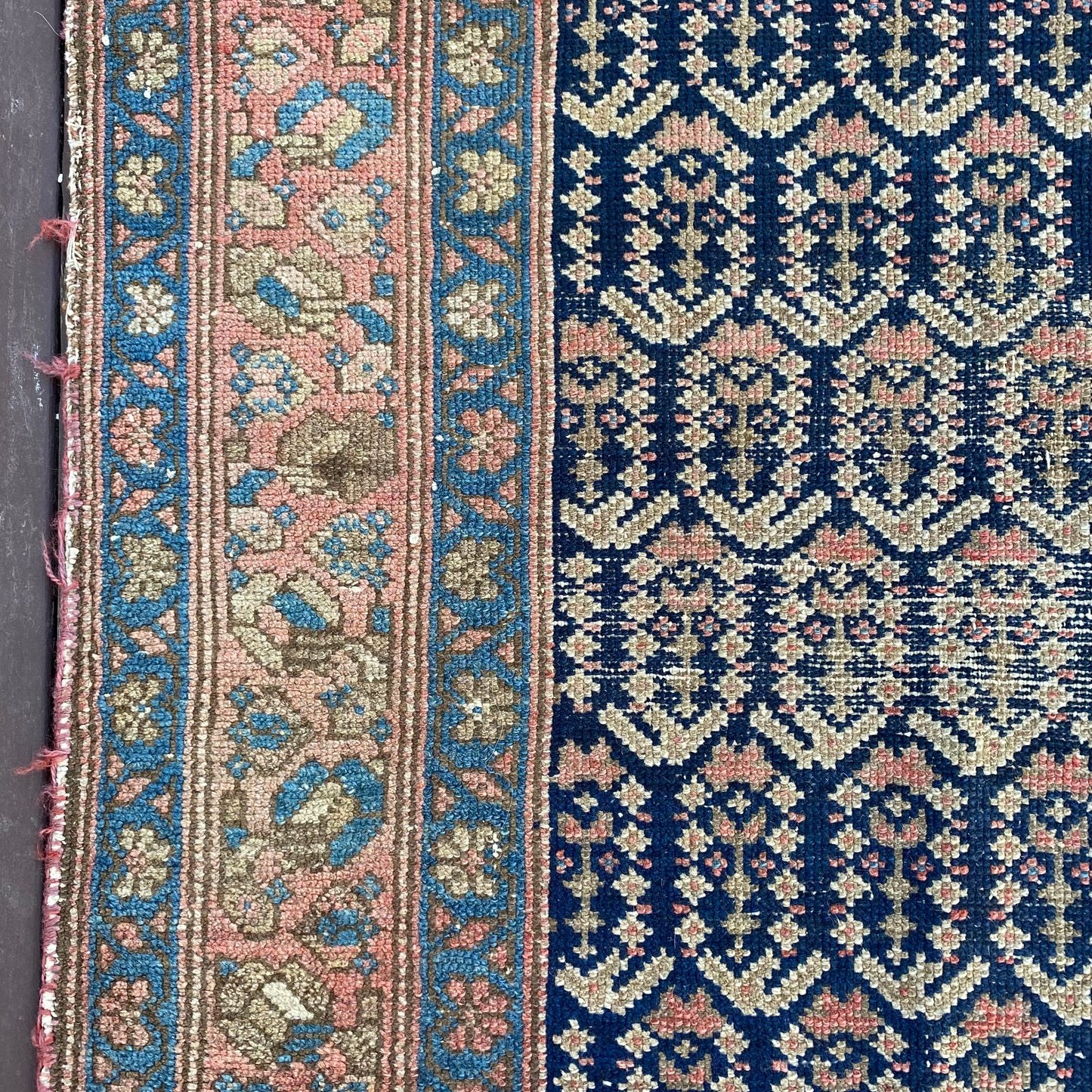 Vintage Rug, 4' 4 x 6' 2 Blue